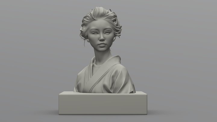 Geisha 3D Model
