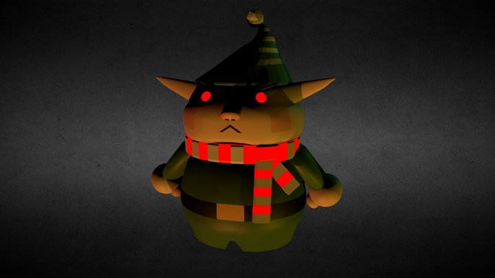 Angry Elf 3D Model