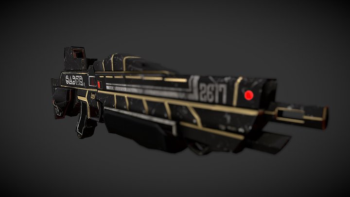 Sader's Gun (Energy Shotgun MK.II) 3D Model