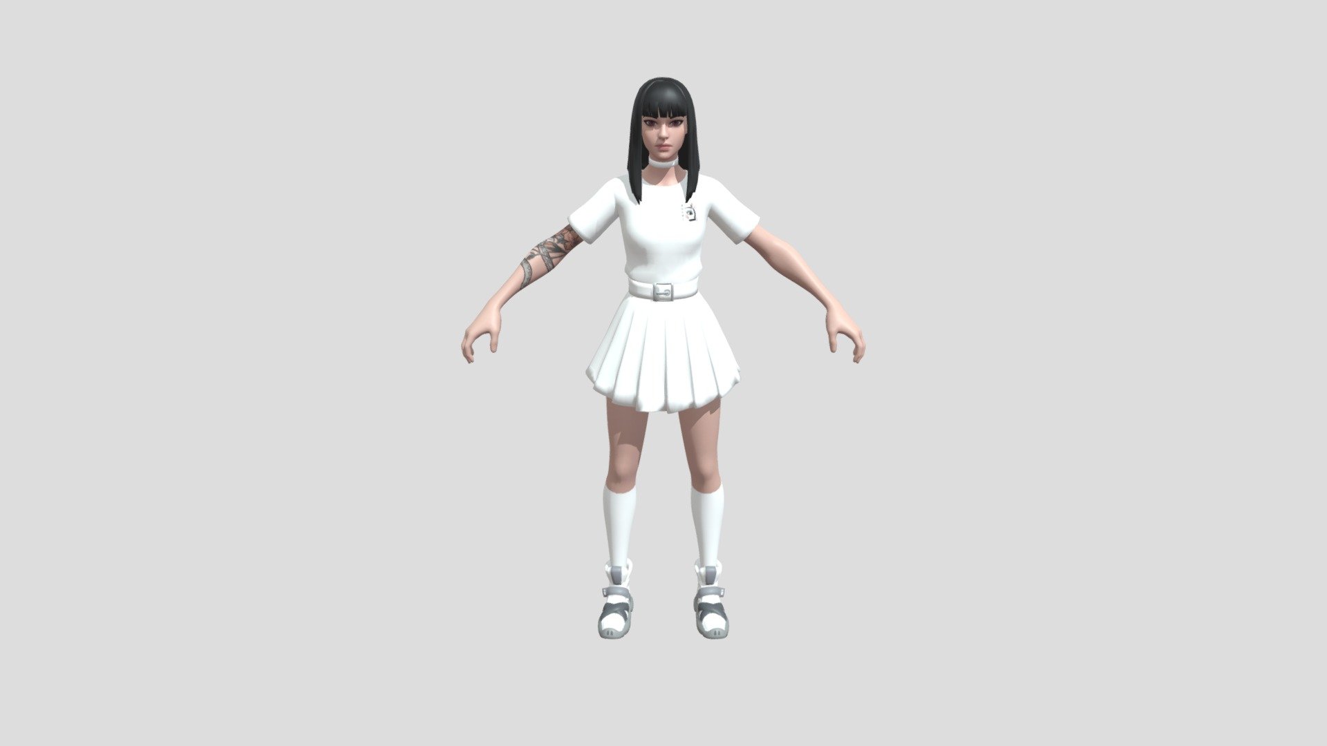 Fortnite Skin Concept WHITE CHARLOTTE - Download Free 3D model by Alqui  (@alki.x1) [7e4df84]