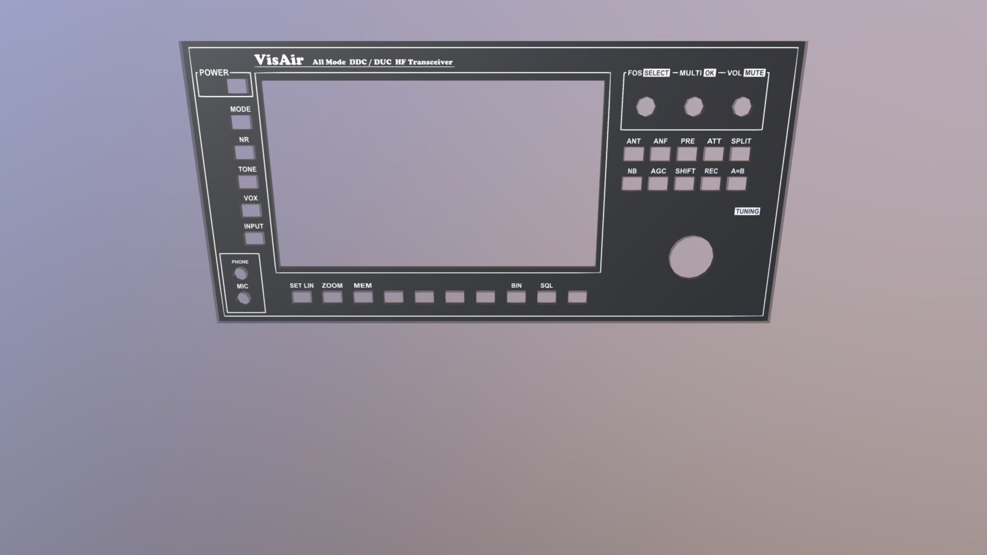Vis Air front panel - 3D model by diygoodies [7e4e61f] - Sketchfab