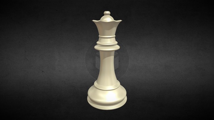 Realistic Chess Piece – Queen