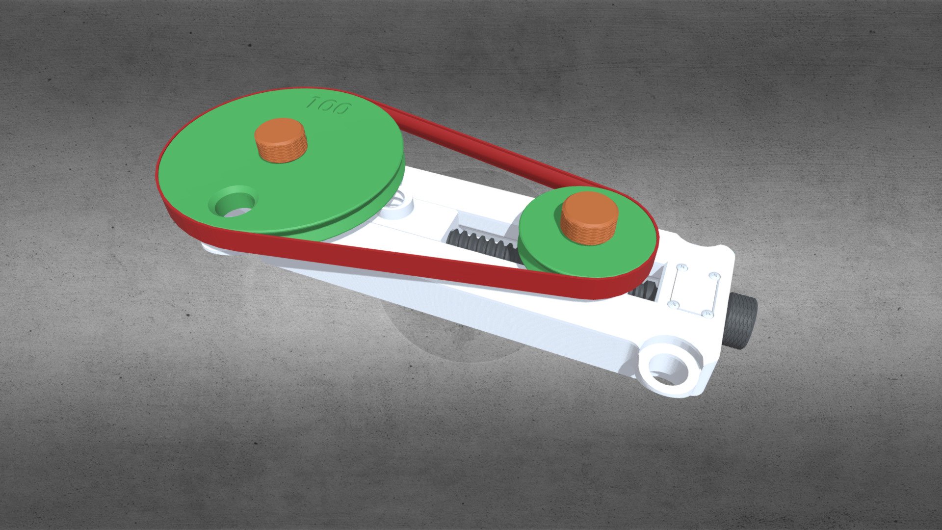 Maquette didactique Transmission Courroie — Sketchfab embed 3D viewer