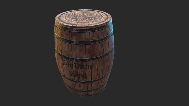 Barrel wood 3D Model