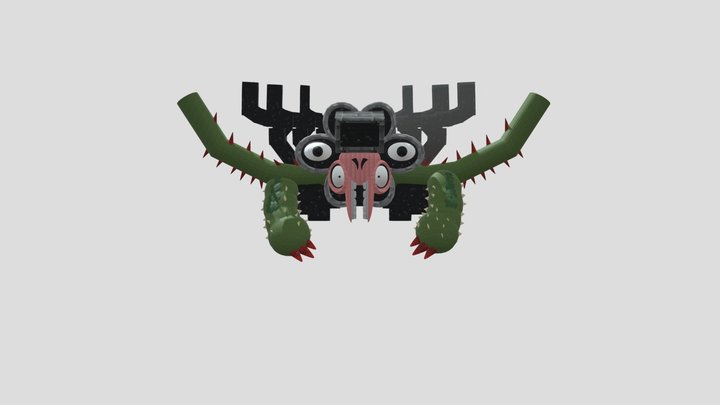 Omega flowey with Minecraft textures