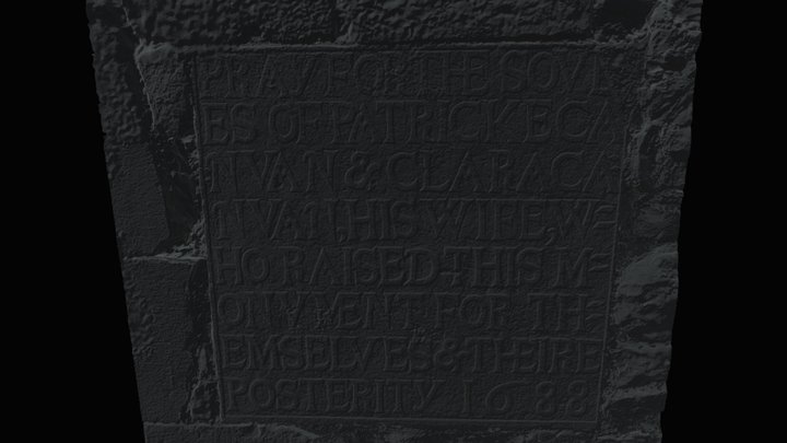 Portumna Abbey Wall Monument (GA127-019007-) – Modello 3D gratuito STL
