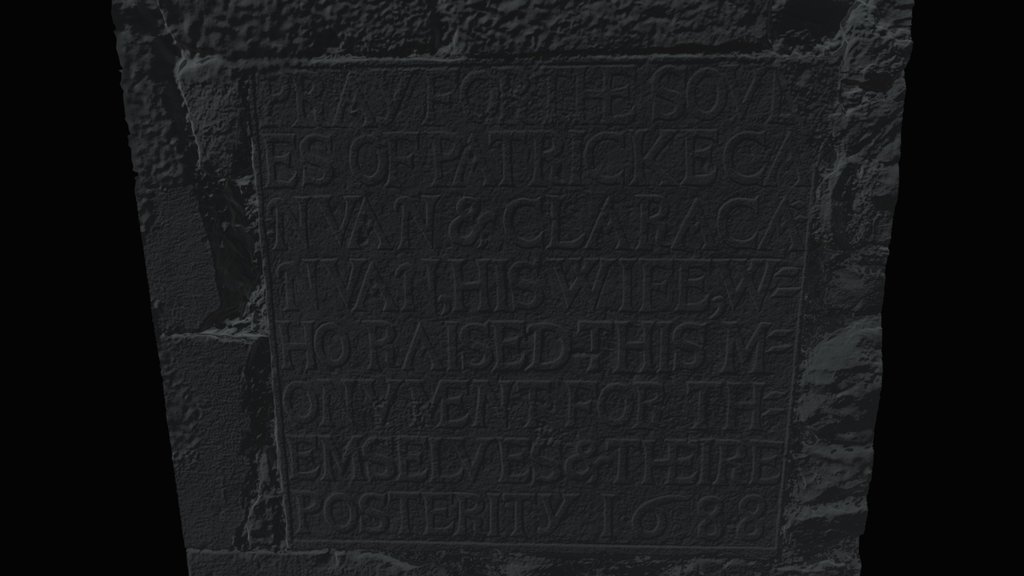 Portumna Abbey Wall Monument (GA127-019007-)