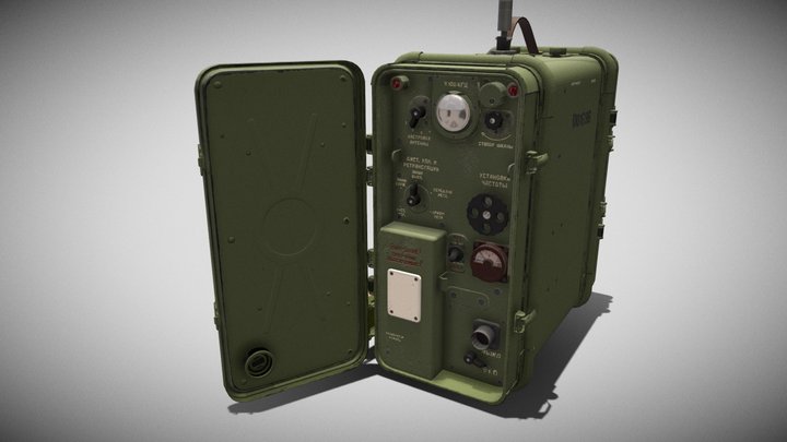 Cold War Russian Radio 3D Model