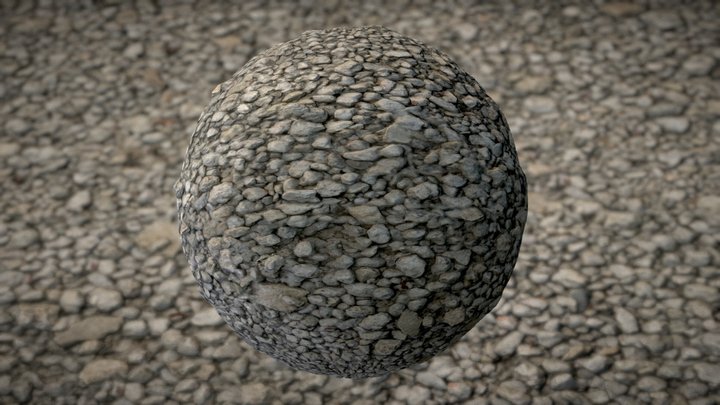 Pebbles texture 2k 3D Model