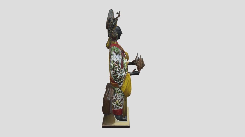 Traditional Deity Statue 3d Model