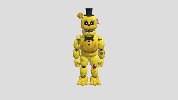 fnaf-2-golden-freddy-v2 3D Model