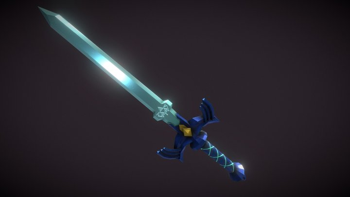 The Legend Of Zelda BOTW Master Sword 3D Model