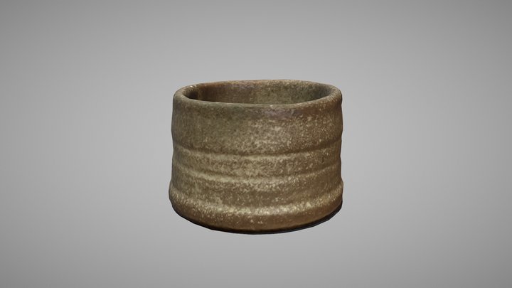 Handcrafted Pottery Cup 3D Model