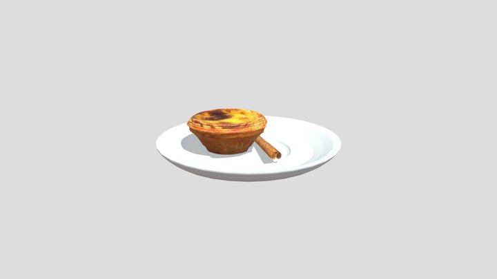 Pastel De Natas - Portugal Food 3D Model