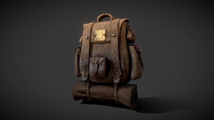 Leather Bag 3D Model
