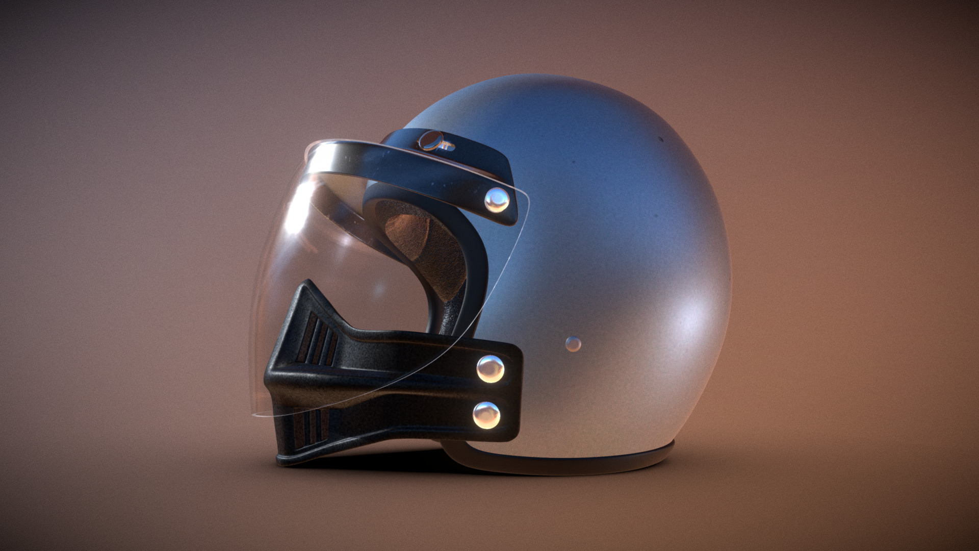 3D model Jim Jimbo Goose Helmet Mad Max 1979 - This is a 3D model of the Jim Jimbo Goose Helmet Mad Max 1979. The 3D model is about a blue and black light bulb.