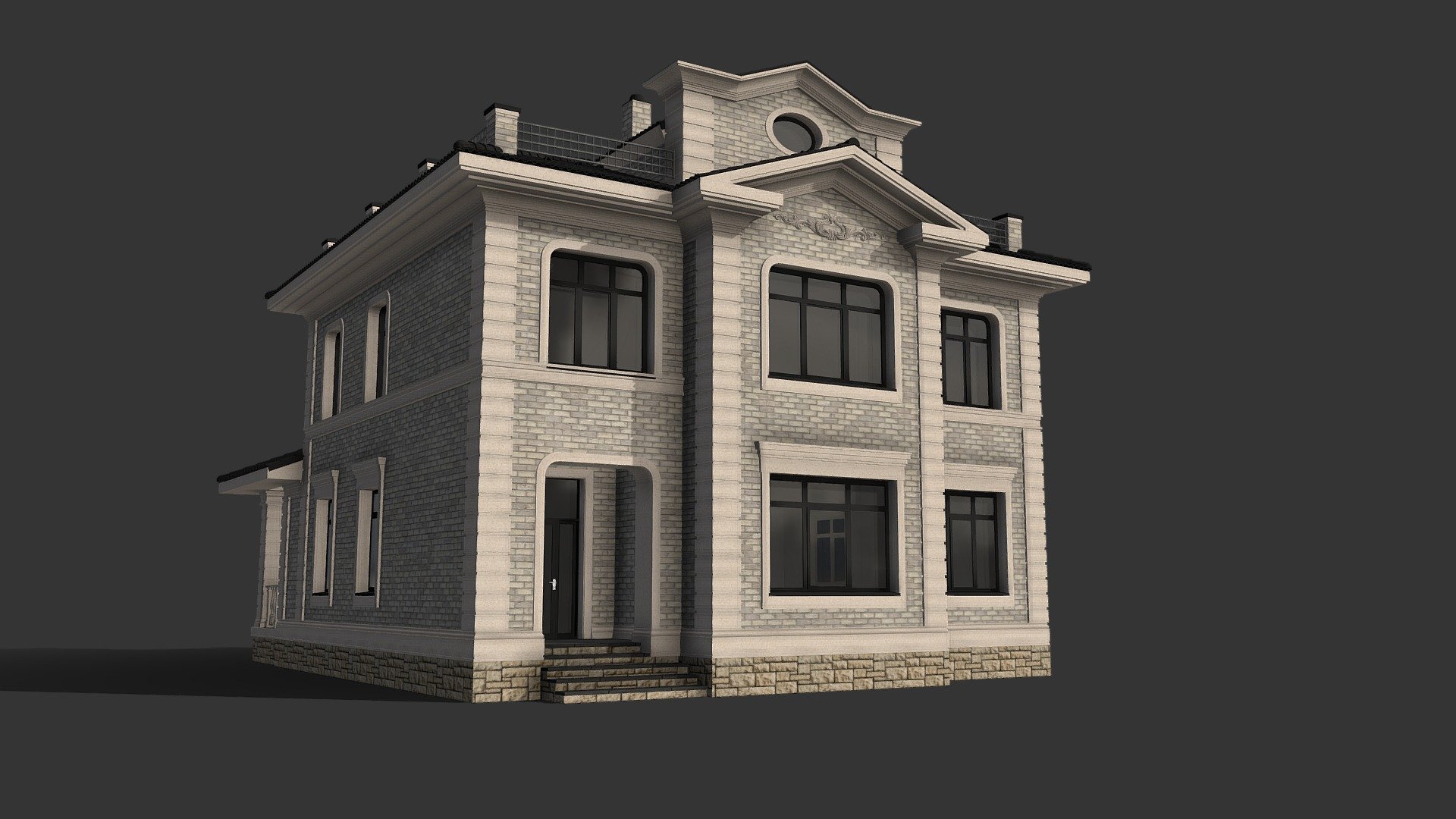 Жилой дом 3 (Михаил) - Download Free 3D model by Concept Cottage ...