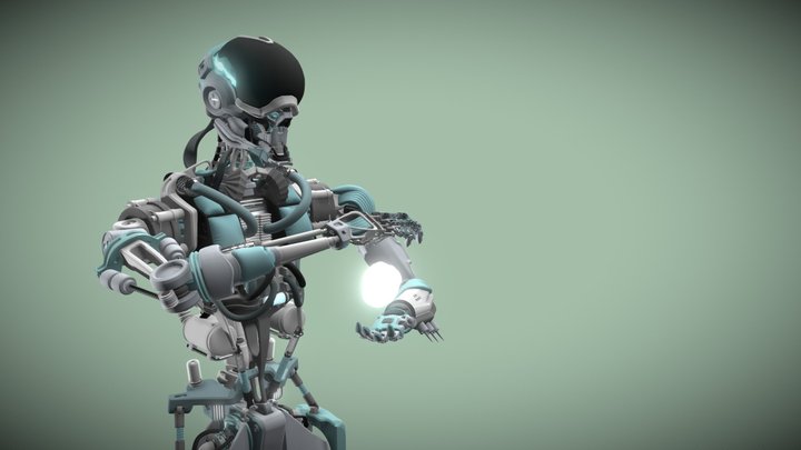 Robot Alt.1 [Turquoise ver.] 3D Model