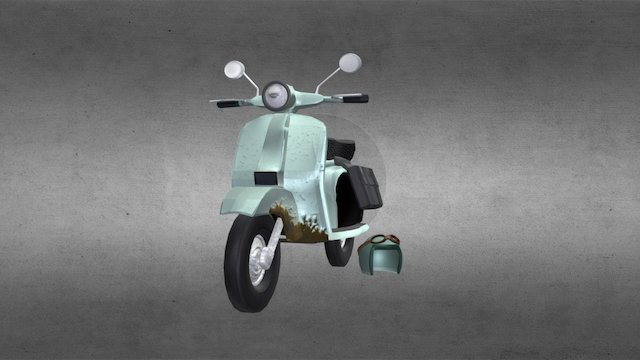 125cc Chaser Scooter 3D Model