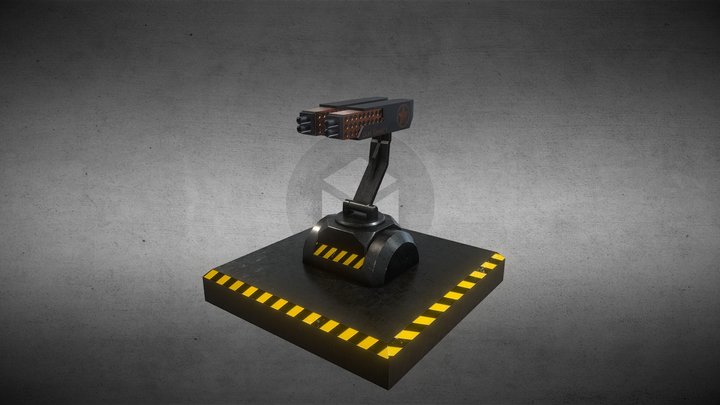 Gun Tower 3D Model