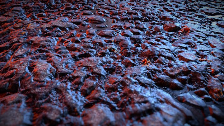 Gravel Ground 3D Model