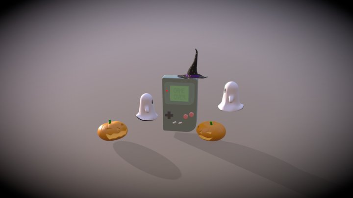 Halloween Gameboy 3D Model