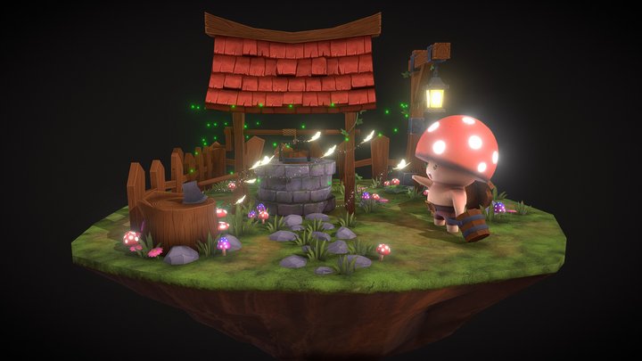 Fantasy Well 3D Model