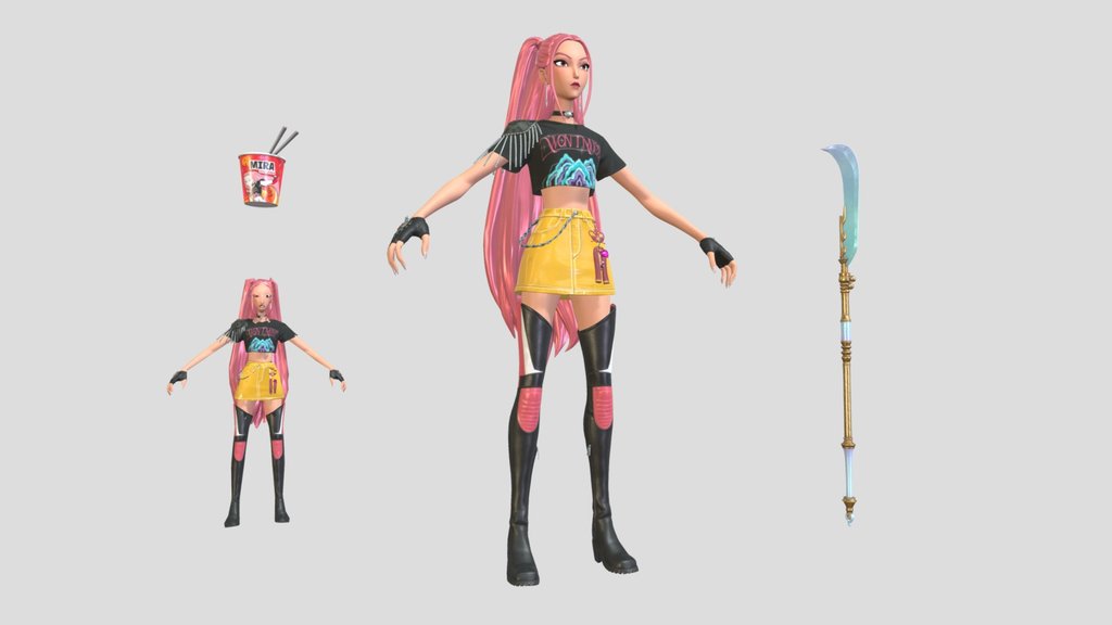 Mira | Fortnite | Kpop Demon Hunters 3D Model