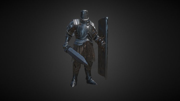Black iron tarkus 3D Model