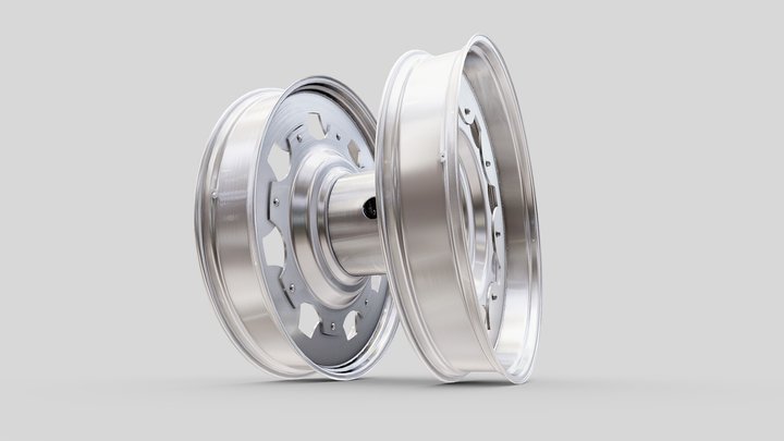Pronar Wheels Multifit Dual set with Spacer 3D Model