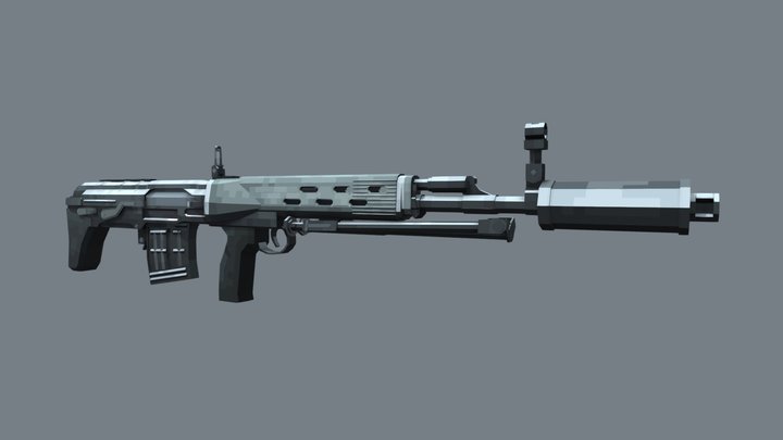 Dragunov SVU 3D Model