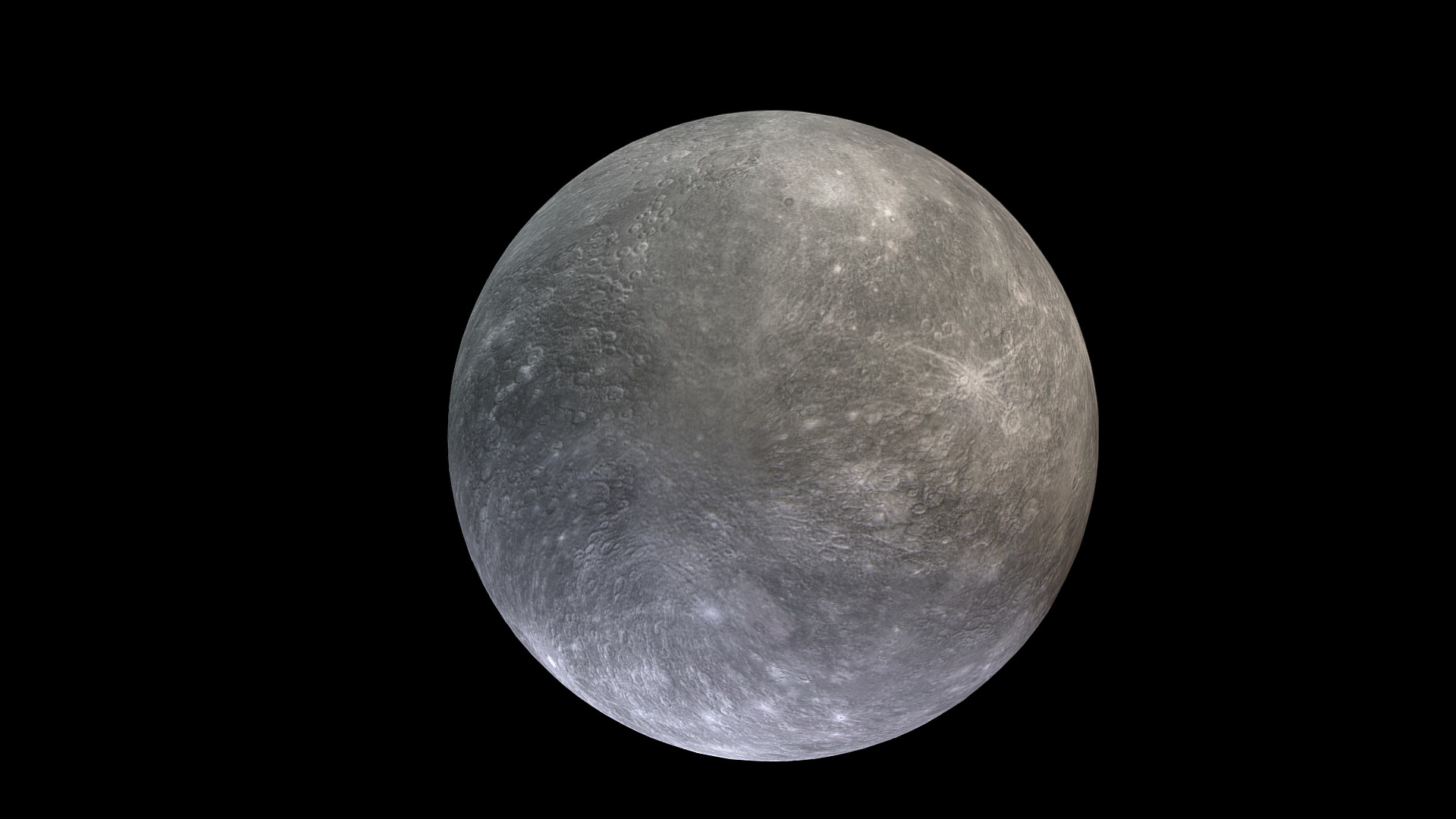 3D model Mercury - This is a 3D model of the Mercury. The 3D model is about a close up of the moon.