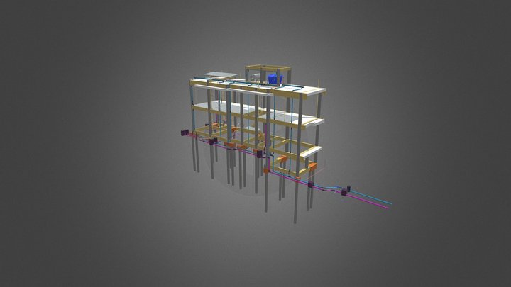 PROJETO HIDROSSANITÁRIO 3D Model