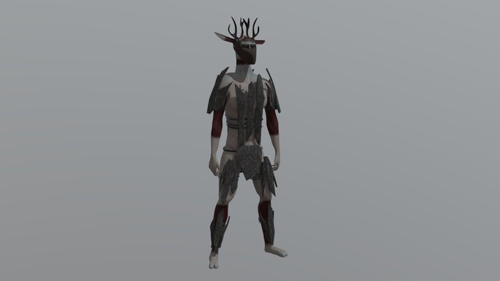 Deer Human Character 3D Model