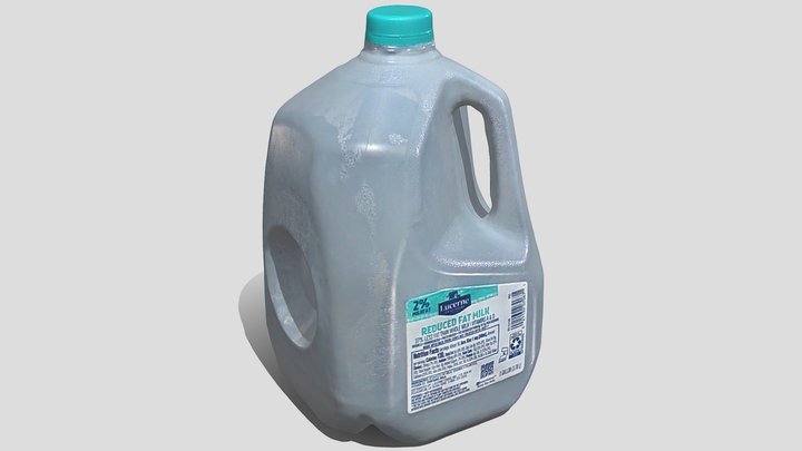 Milk 1 gallon jug from USA 3D Model