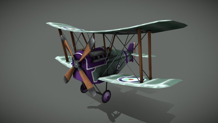 Flying Circus Hisso Plane 3D Model