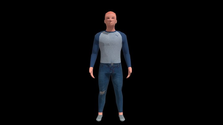 Homem de meia 3D Model