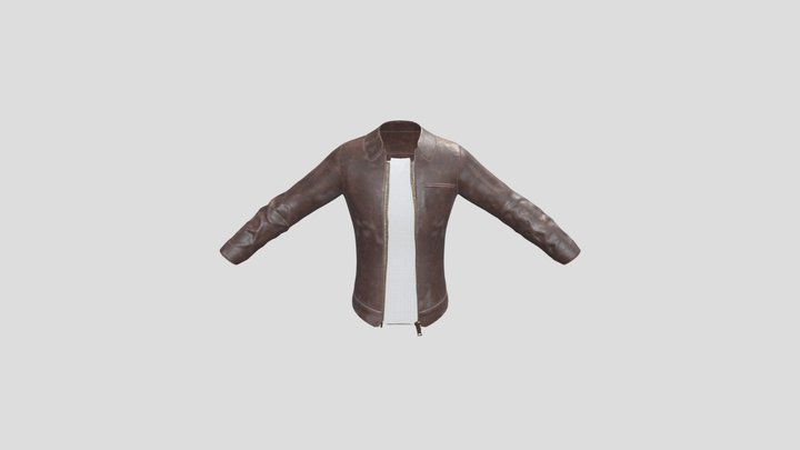Basic Leather Jacket 3D Model
