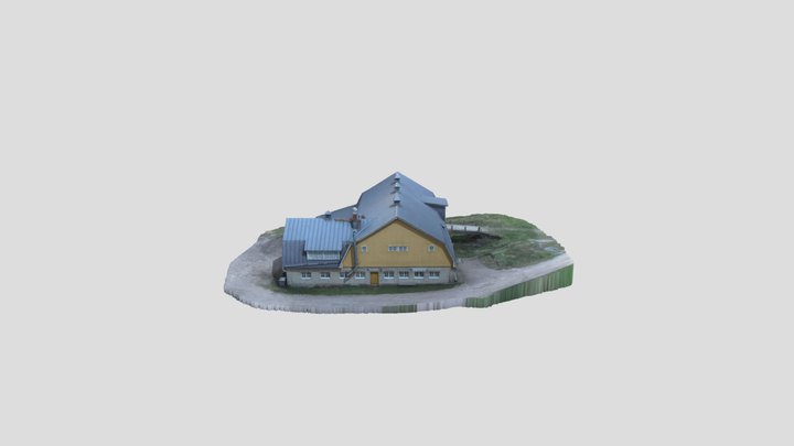 Biet thu song lap va don lap 3D Model