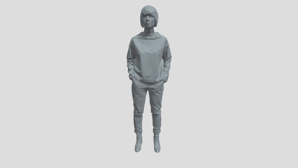 Lowpoly Female Standing