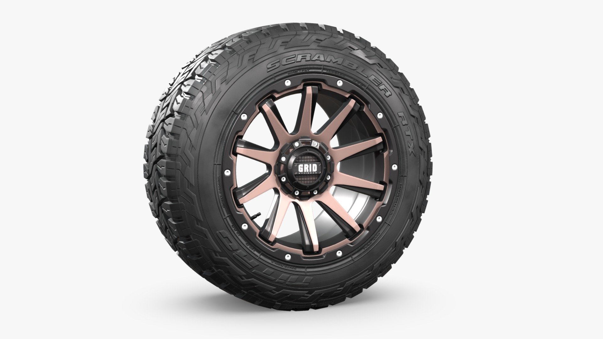 OFF ROAD WHEEL AND TIRE 4 Buy Royalty Free 3D model by NN 3D (nn3d