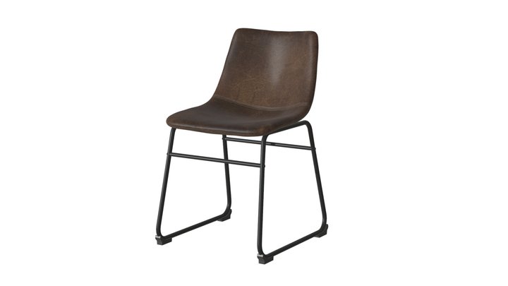 Smart Dining Chair Vintage Espresso - 100505 3D Model