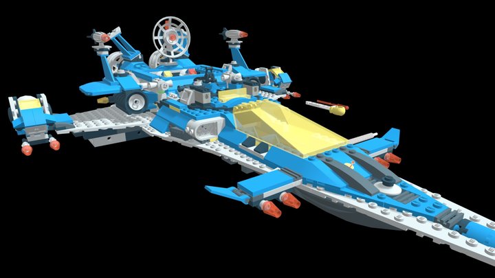 Spaceship Lego 3D Model