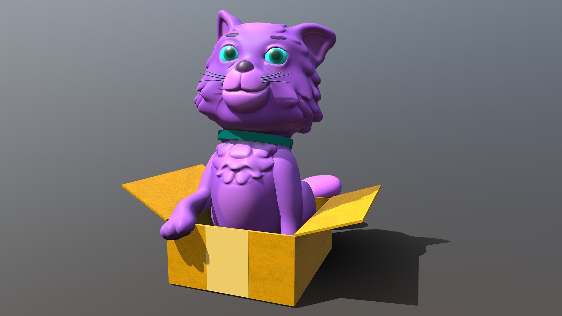 Cat Box - 3D model by KulerRuler [7e695ca] - Sketchfab