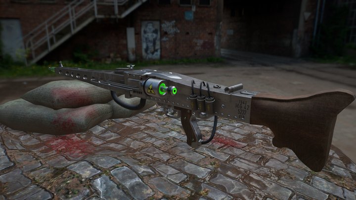 Plasma MG42 3D Model