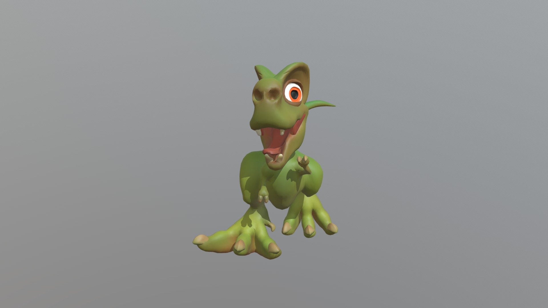 Enthusiastic little T-rex