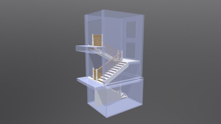 Лестница в дом 3D Model