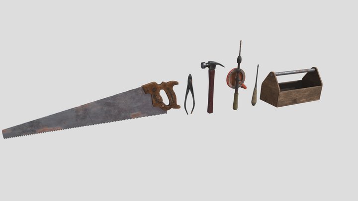 Old tools 3D Model