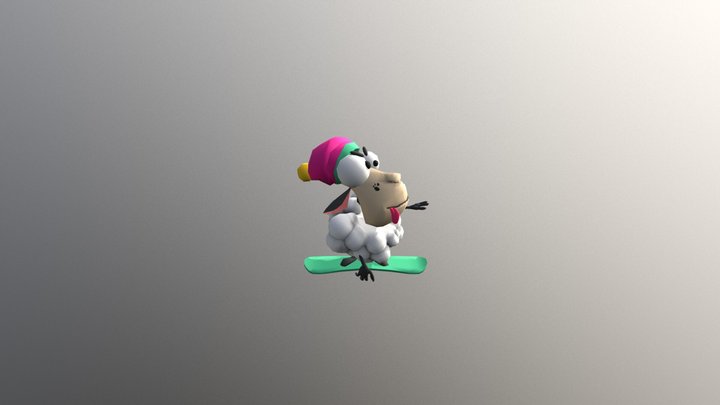 Wacky sheep 3D 3D Model