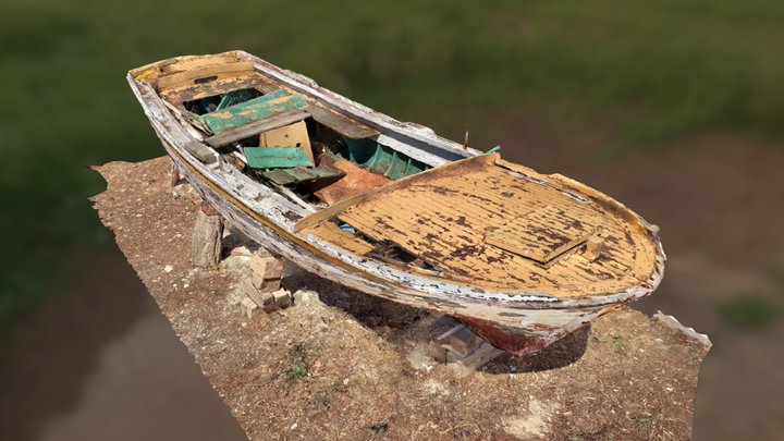 Croatia Old Boat 01 3D Model